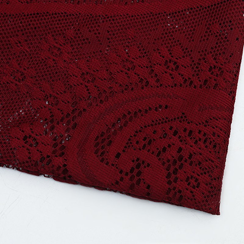 Lace Fabric Dress Large Floral Polyester for Women's Wear Wholesale Su 11